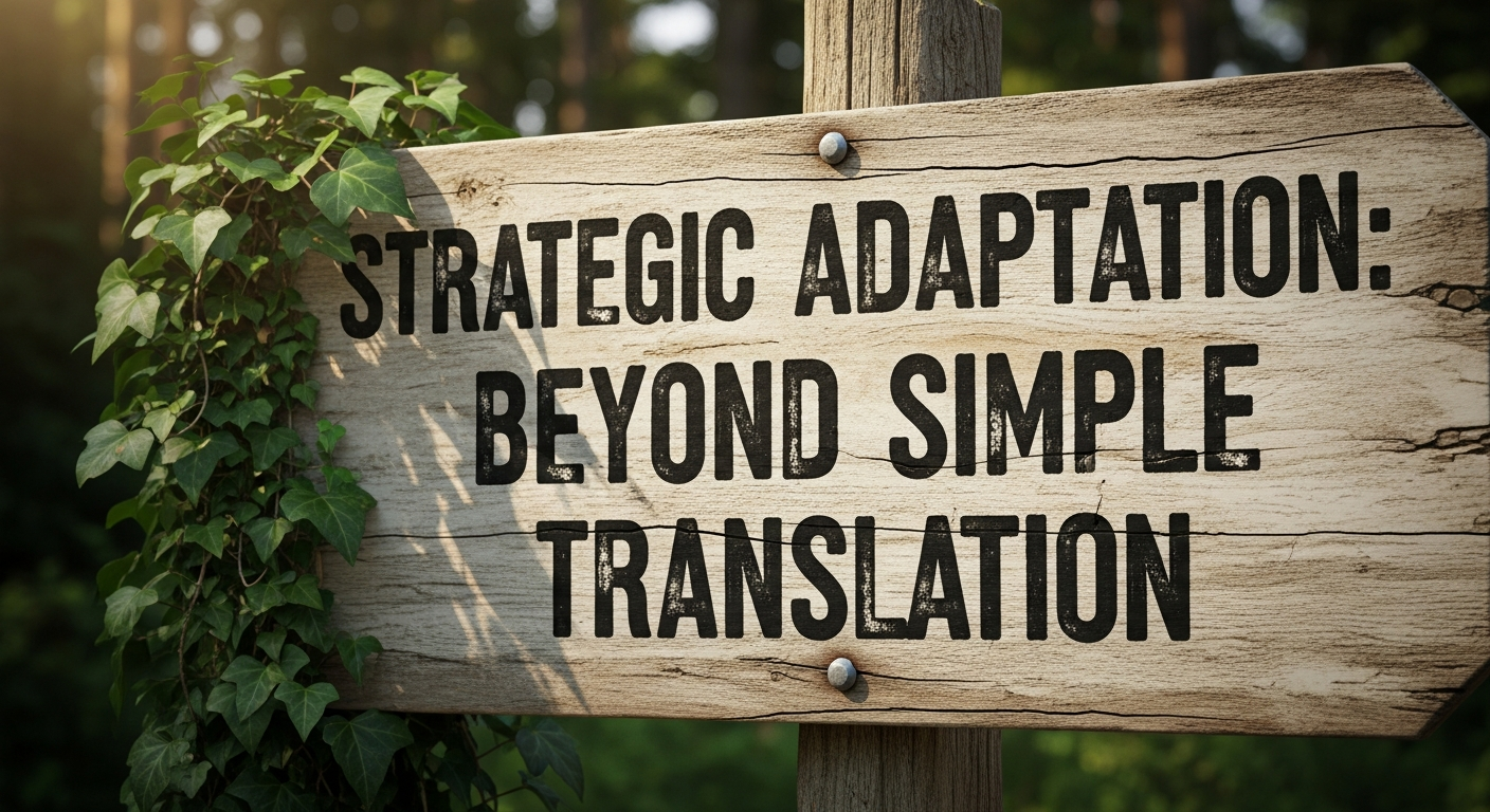 Strategic Adaptation Beyond Simple Translation