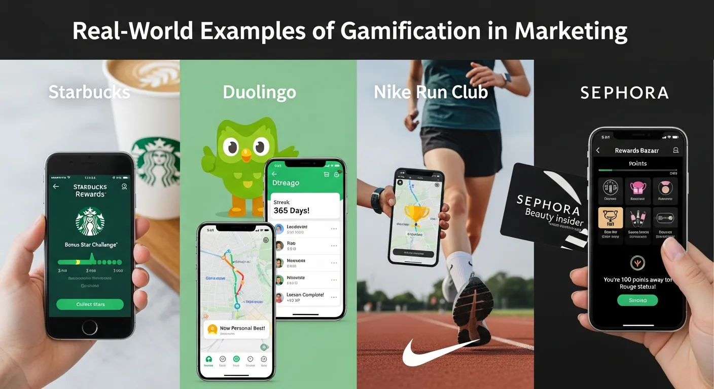 Real-World Examples of Gamification in Marketing Starbucks, Duolingo, Nike, Sephora