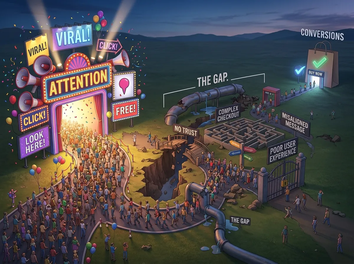 Why Some Marketing Efforts Generate Attention but Few Conversions
